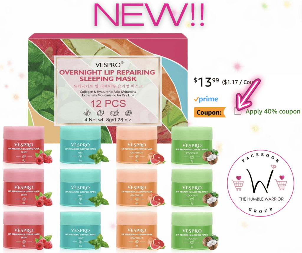 NEW 12-pack of Lip Sleeping Masks!